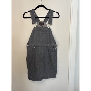 Abercrombie & Fitch Vintage Y2K Wool Overall Skirt Dress Medium Academia Preppy